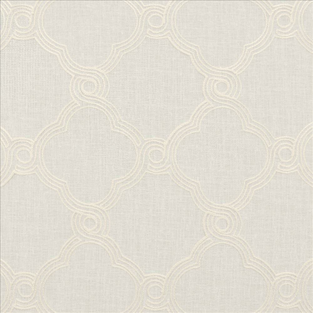 Tread White by Kasmir Fabric 5108 100% Polyester
 CHINA Not Tested </p><p>Repeat: Horizontal: 6 inches and Vertical: 6 inches 47 - Fabric Carolina -
