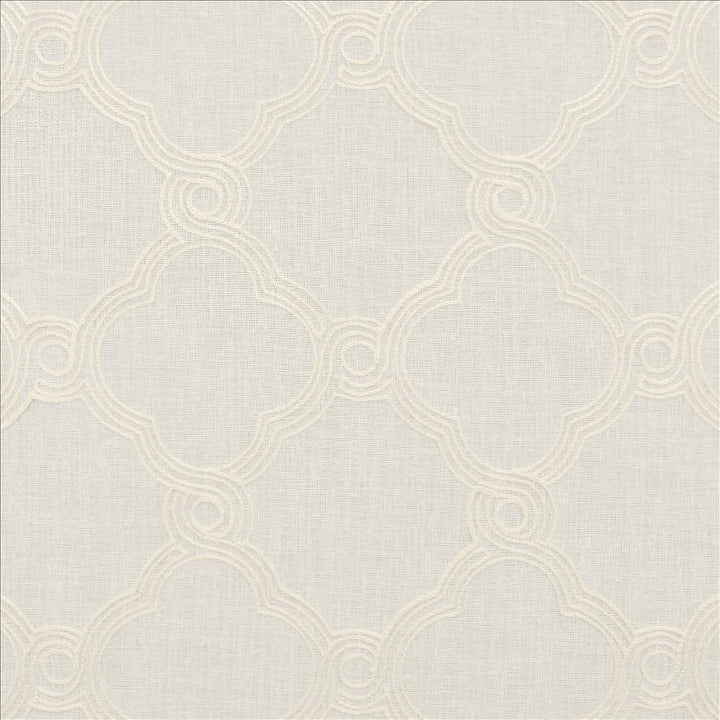 Tread White by Kasmir Fabric 5108 100% Polyester
 CHINA Not Tested </p><p>Repeat: Horizontal: 6 inches and Vertical: 6 inches 47 - Fabric Carolina -