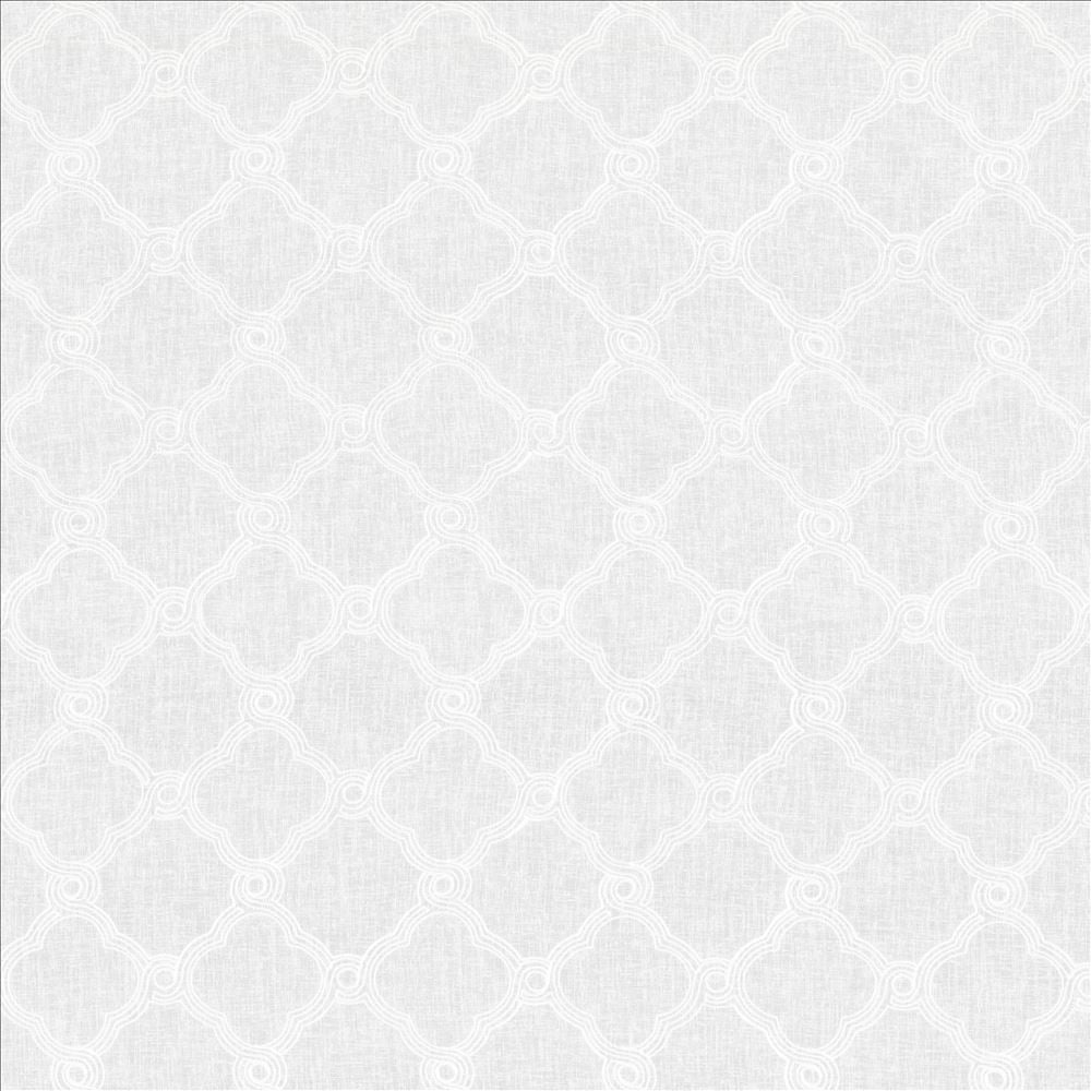 Tread White by Kasmir Fabric 5108 100% Polyester CHINA Not Tested Horizontal: 6 inches and Vertical: 6 inches 58 - 60 - Fabric Carolina -