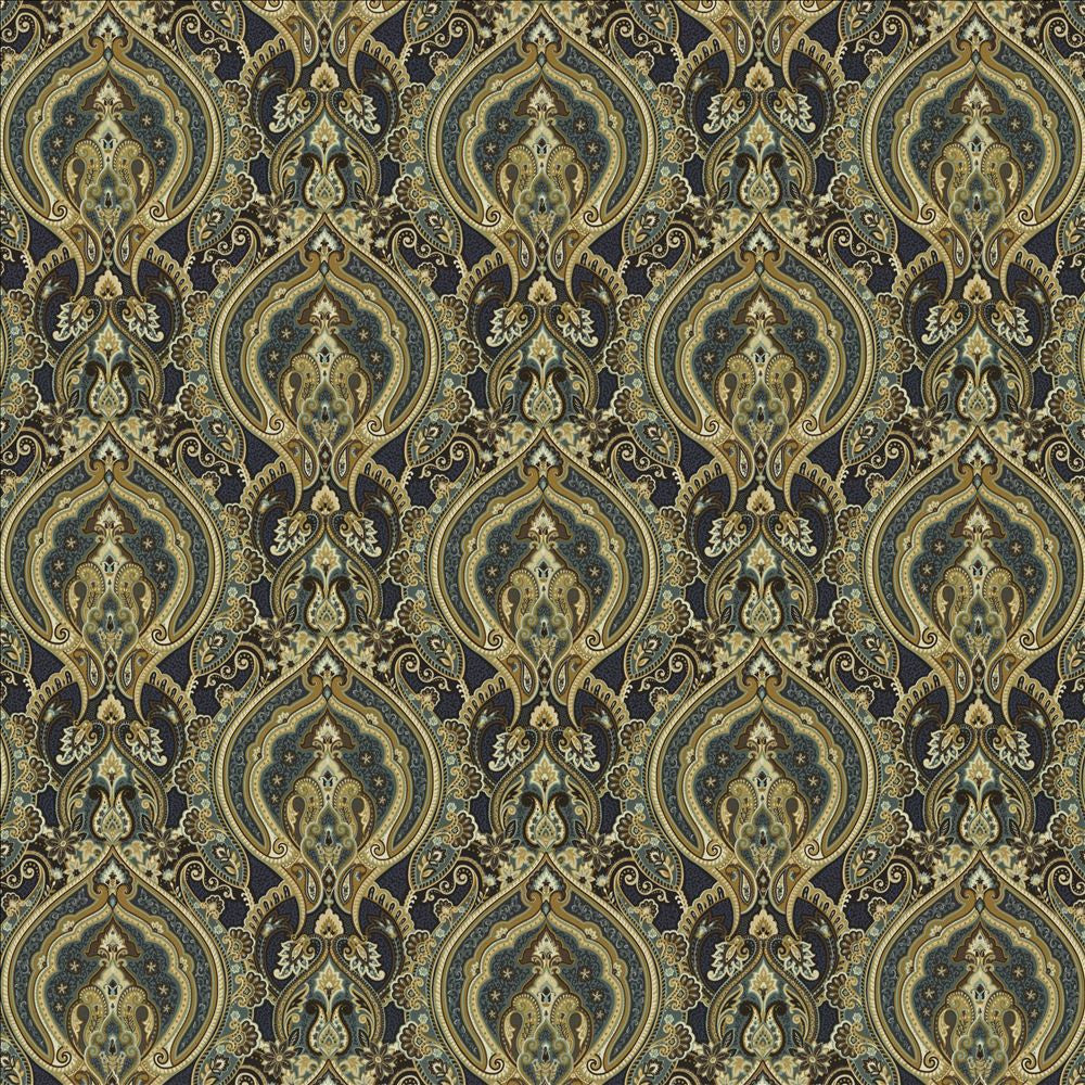 Treasure Trove Moonlit Sky  by Kasmir Fabric See sample 100% Cotton
 INDIA 6,000 Wyzenbeek Double Rubs </p><p>Repeat: Horizontal: 13 4/8 inches and Vertical: 13 4/8 inches 54  - Fabric Carolina -