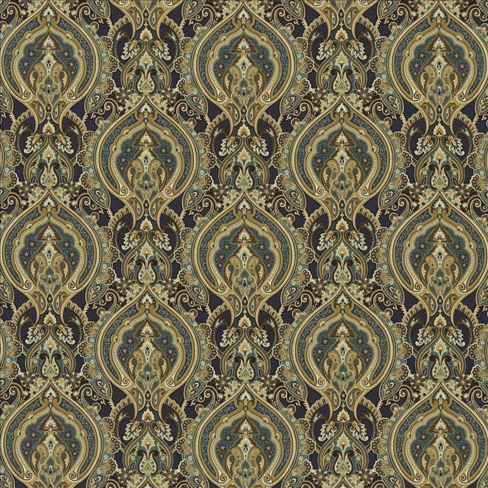 Treasure Trove Moonlit Sky by Kasmir Fabric 1463 100% Cotton
 INDONESIA </p><p>Repeat: Horizontal: 13 4/8 inches and Vertical: 13 4/8 inches 54 - Fabric Carolina -