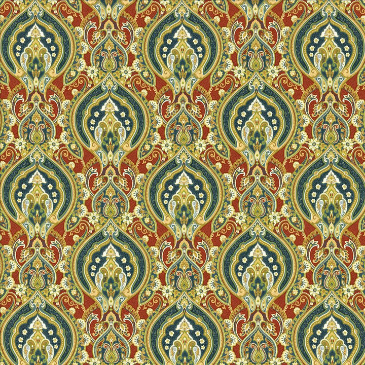Treasure Trove Redcoat by Kasmir Fabric 1468 100% Cotton
 INDONESIA </p><p>Repeat: Horizontal: 13 4/8 inches and Vertical: 13 4/8 inches 54 - Fabric Carolina -