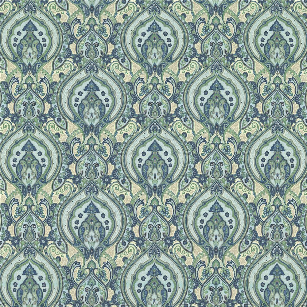 Treasure Trove Spring Water by Kasmir Fabric 1463 100% Cotton
 INDONESIA </p><p>Repeat: Horizontal: 13 4/8 inches and Vertical: 13 4/8 inches 54 - Fabric Carolina -