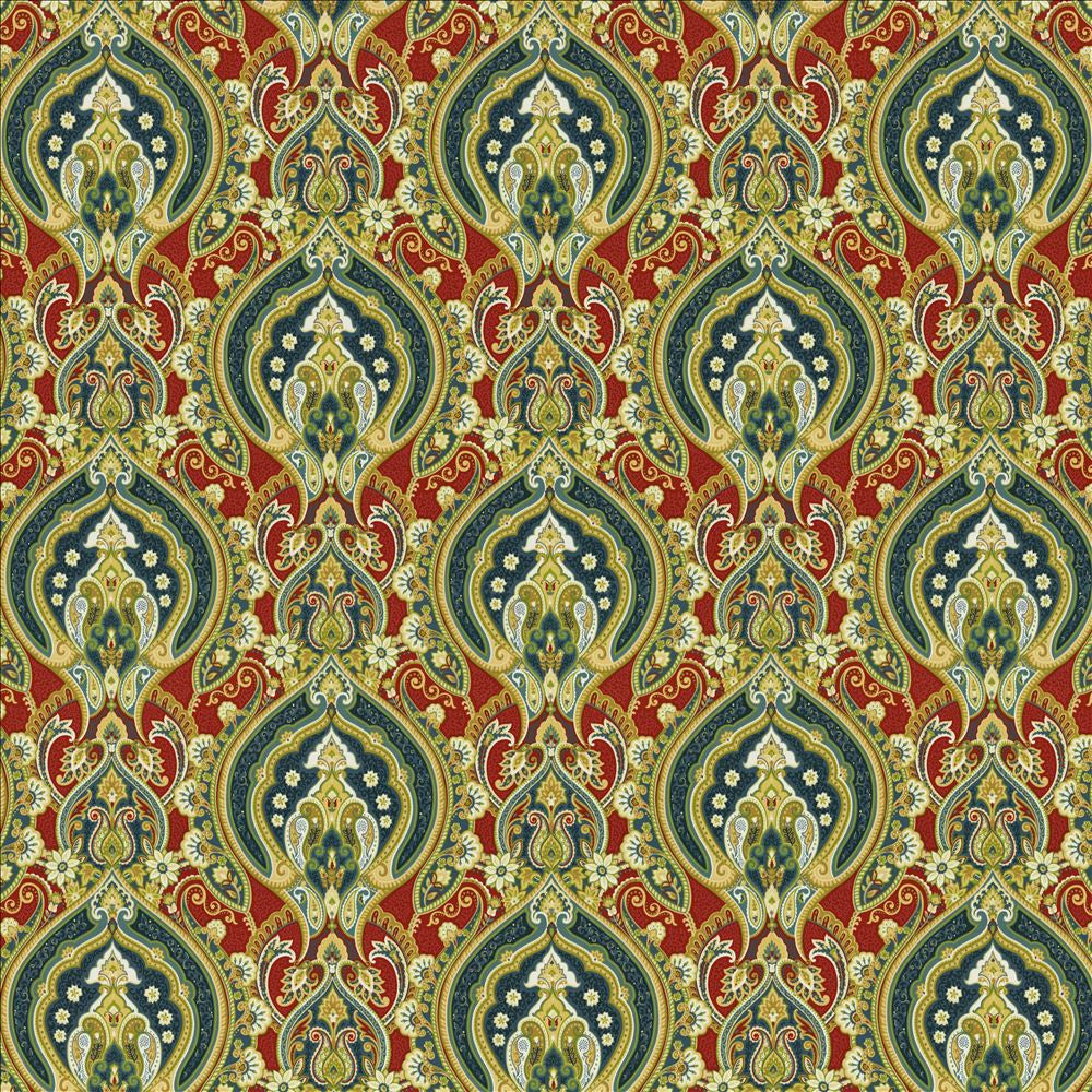 Treasure Trove Redcoat by Kasmir Fabric 1468 100% Cotton
 INDONESIA </p><p>Repeat: Horizontal: 13 4/8 inches and Vertical: 13 4/8 inches 54 - Fabric Carolina -