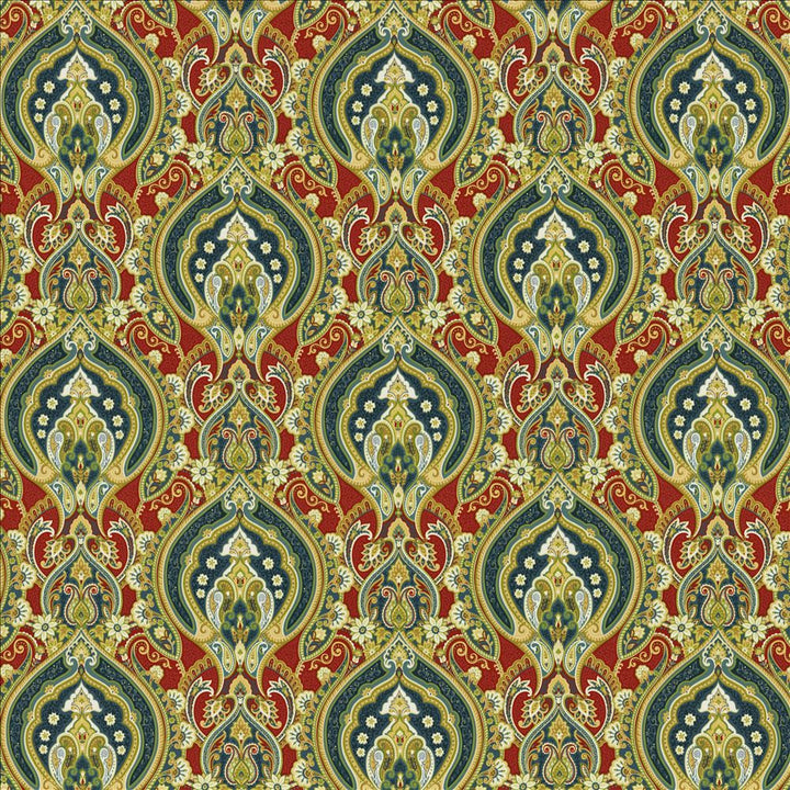 Treasure Trove Redcoat by Kasmir Fabric 1468 100% Cotton
 INDONESIA </p><p>Repeat: Horizontal: 13 4/8 inches and Vertical: 13 4/8 inches 54 - Fabric Carolina -