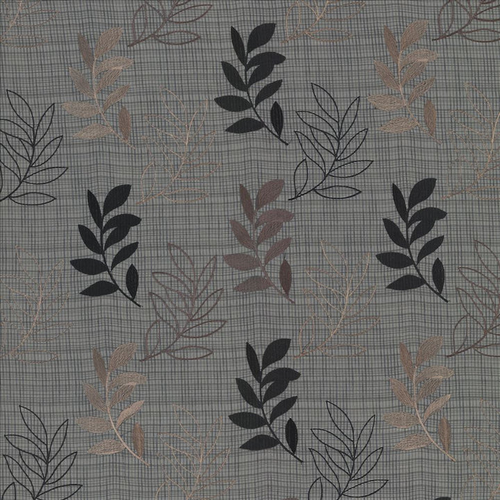 Treillage Black Walnut by Kasmir Fabric 5077 100% Polyester Embroidery 100% Polyester CHINA Not Tested Horizontal: 23 4/8 inches and Vertical: 23 inches 121 - Fabric Carolina -