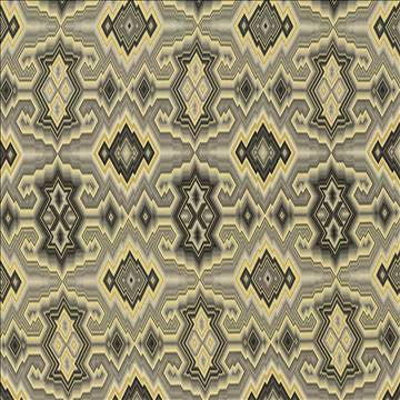 Tribal Blanket Pebble by Kasmir Fabric 1417 100% Cotton PERU 30,000 Wyzenbeek Double Rubs H: 13 4/8 inches, V: 27 inches 54 - 55 - Fabric Carolina - Kasmir