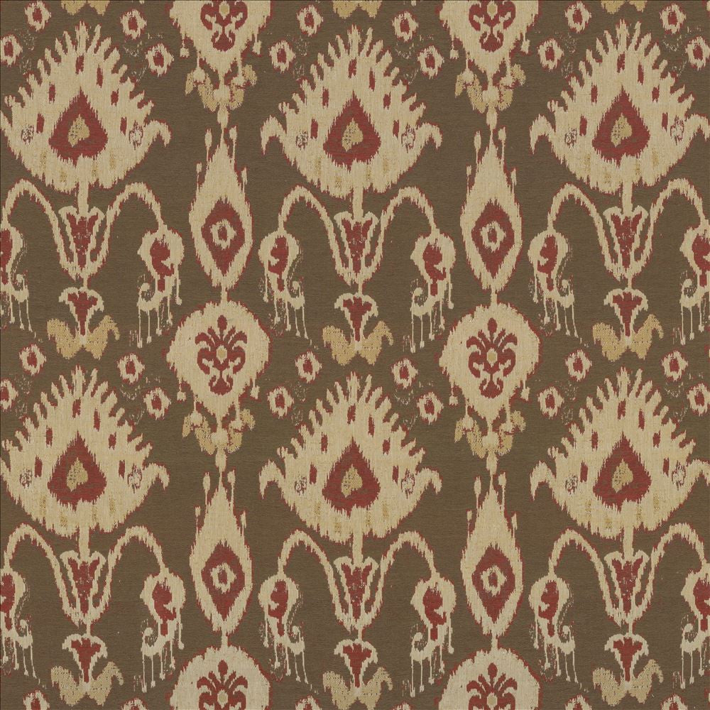 Tribal Find Spice by Kasmir Fabric 8004 100% Cotton
 USA 3,000 Wyzenbeek Double Rubs </p><p>Repeat: Horizontal: 14 inches and Vertical: 18 4/8 inches 54 - Fabric Carolina -