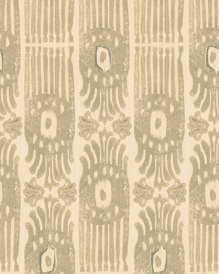 TRIBAL IKAT Angora Wallpaper (WP30113) by Mind The Gap | WP30113 | THE WALLPAPER COMPENDIUM 2 | 1 roll x 20.5 x 393.7 in | 0.52m / 20.5in | 10m / 393.7in | 5.20mp | 70cm / 27.6in | Orange | Satin Matte | Paste the wall | 1-roll in a box | Fabric Carolina | https://www.fabriccarolina.com/