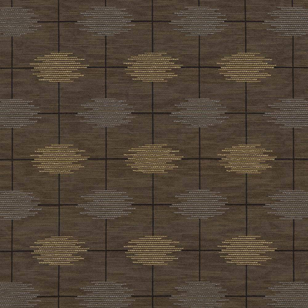 Tribal Threads Bronze by Kasmir Fabric 1424 USA 39,000 Wyzenbeek Double Rubs H: 6 6/8 inches, V:7 inches 57 - 58 - Fabric Carolina - Kasmir