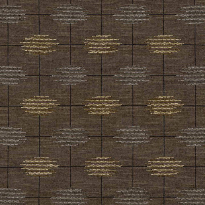 Tribal Threads Bronze by Kasmir Fabric 1424 USA 39,000 Wyzenbeek Double Rubs H: 6 6/8 inches, V:7 inches 57 - 58 - Fabric Carolina - Kasmir