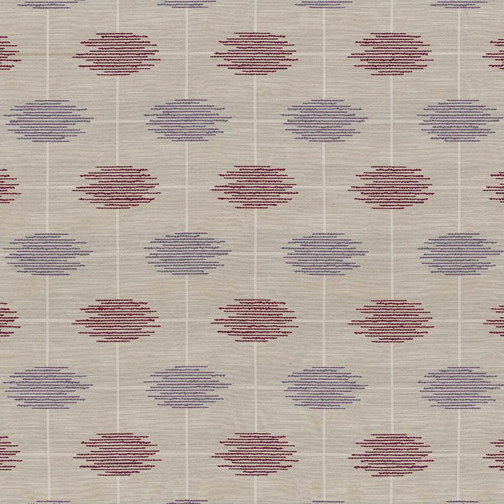 Tribal Threads Violet by Kasmir Fabric 1423 46% Polyester
44% Rayon
10% Cotton
 USA 39,000 Wyzenbeek Double Rubs Horizontal: 6 6/8 inches and Vertical: 7 inches 57 - Fabric Carolina -