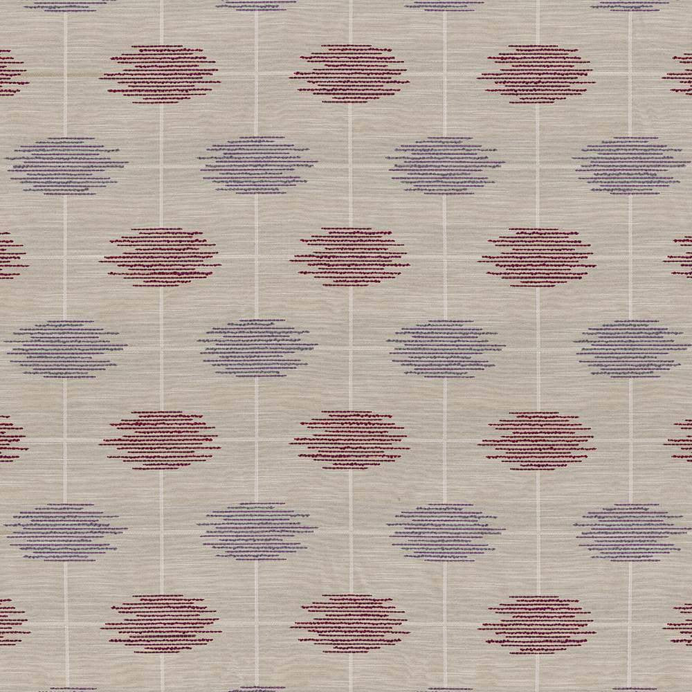 Tribal Threads Violet by Kasmir Fabric 1423 USA 39,000 Wyzenbeek Double Rubs H: 6 6/8 inches, V:7 inches 57 - 58 - Fabric Carolina - Kasmir