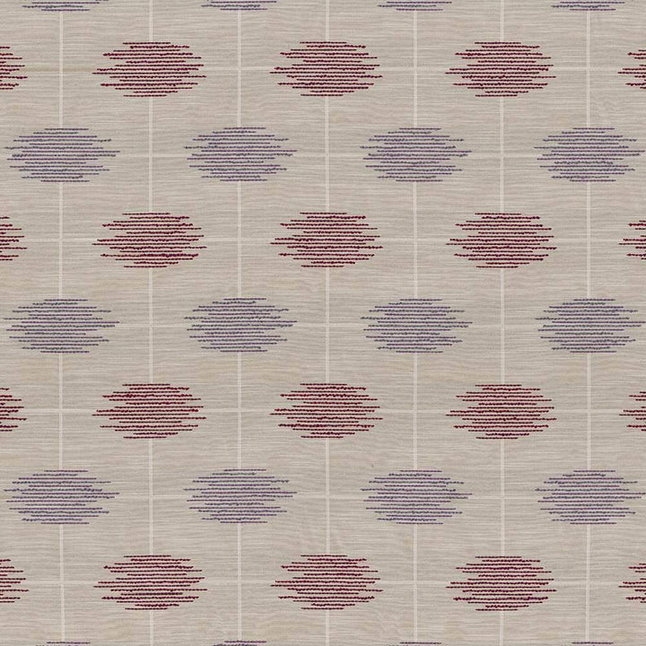 Tribal Threads Violet by Kasmir Fabric 1423 USA 39,000 Wyzenbeek Double Rubs H: 6 6/8 inches, V:7 inches 57 - 58 - Fabric Carolina - Kasmir