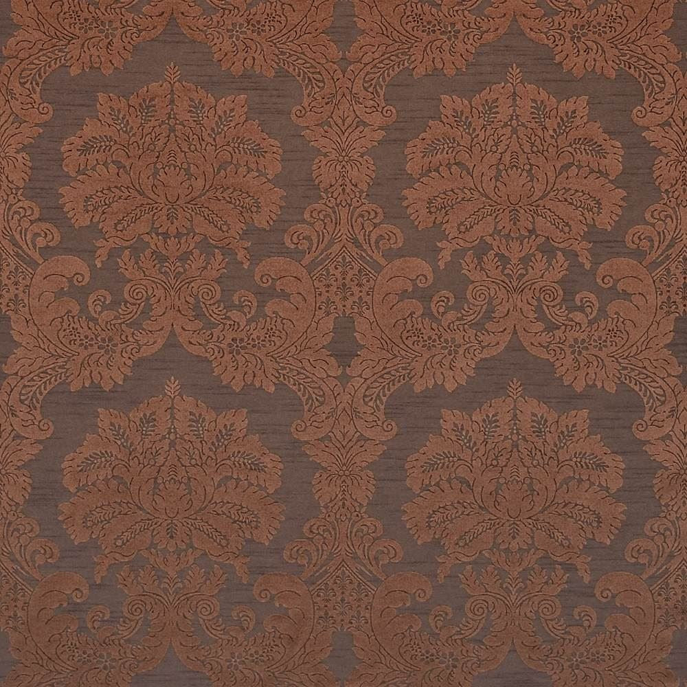 Tribeca Copper by Kasmir Fabric 1412 100% Polyester
 CHINA Not Tested </p><p>Repeat: Horizontal: 15 4/8 inches and Vertical: 13 6/8 inches 61 - Fabric Carolina -
