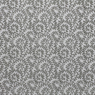 Trinia Sterling 7113911000 by Carole Fabric Exclusive Sterling Noir 70% Viscose 30% Linen India H: 6 1/4"V, 6 1/4"H  52" Minimum (See sample for specifics) - Fabric Carolina - Carole Exclusive