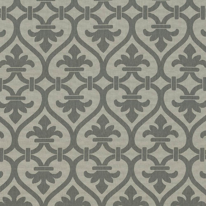Triomphe Charcoal by Kasmir Fabric 1424 97% Cotton 3% Polyester USA 48,000 Wyzenbeek Double Rubs Horizontal: 13 4/8 inches and Vertical: 38 3/8 inches 60 - 61 - Fabric Carolina -