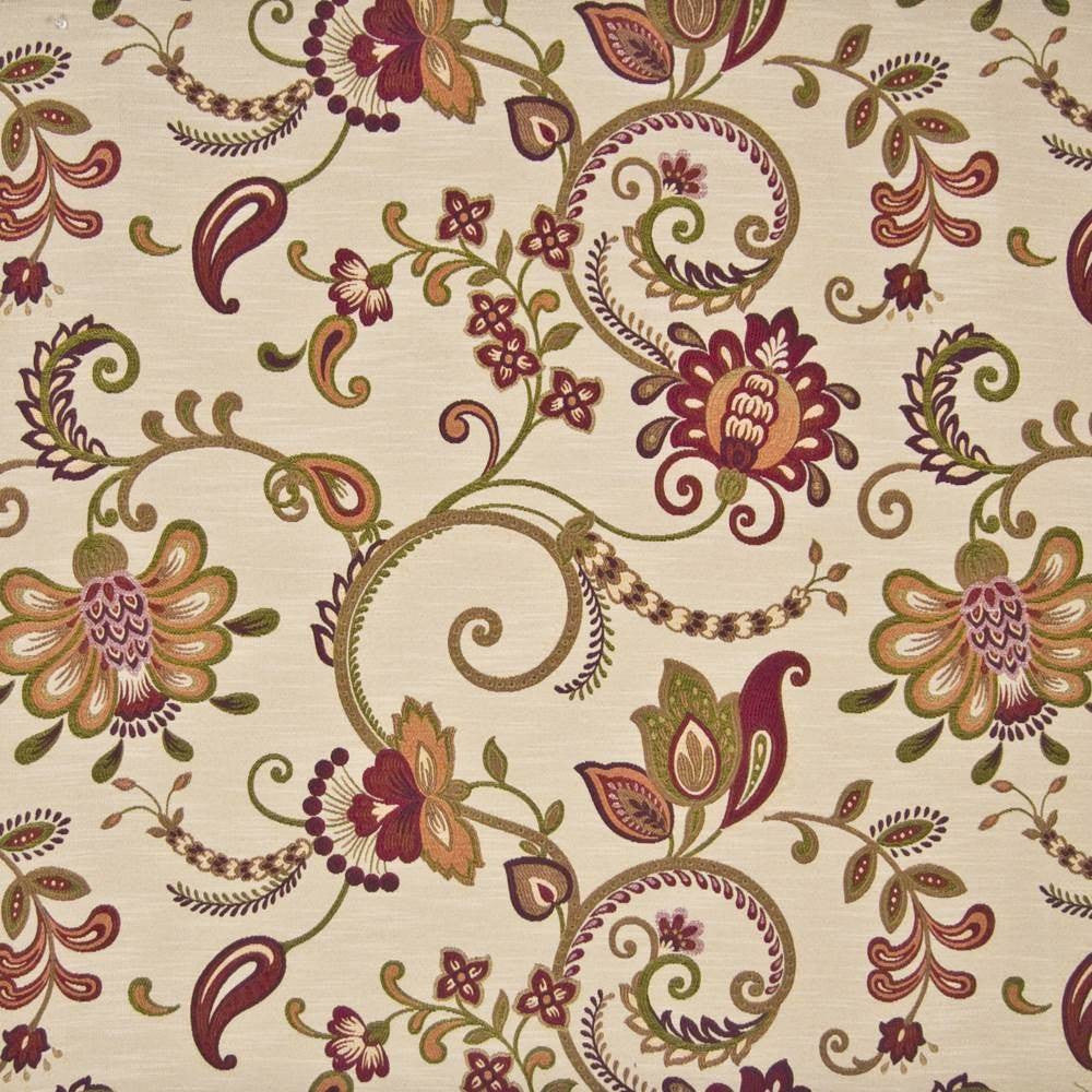 Trocadero Begonia by Kasmir Fabric 1384 CHINA 20,000 Wyzenbeek Double Rubs H: 29 inches, V:25 inches 52 - 54 - Fabric Carolina - Kasmir
