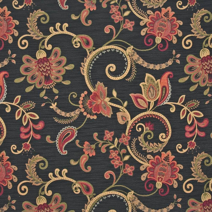 Trocadero Ebony by Kasmir Fabric 1383 CHINA 20,000 Wyzenbeek Double Rubs H: 29 inches, V:25 inches 52 - 54 - Fabric Carolina - Kasmir