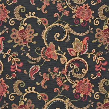 Trocadero Ebony by Kasmir Fabric 1383 64% Rayon 26% Polyester 10% Cotton CHINA 20,000 Wyzenbeek Double Rubs H: 29 inches, V: 25 inches 52 - 54 - Fabric Carolina - Kasmir