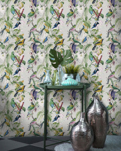TROPICAL BIRDS Wallpaper (WP20172) by Mind The Gap