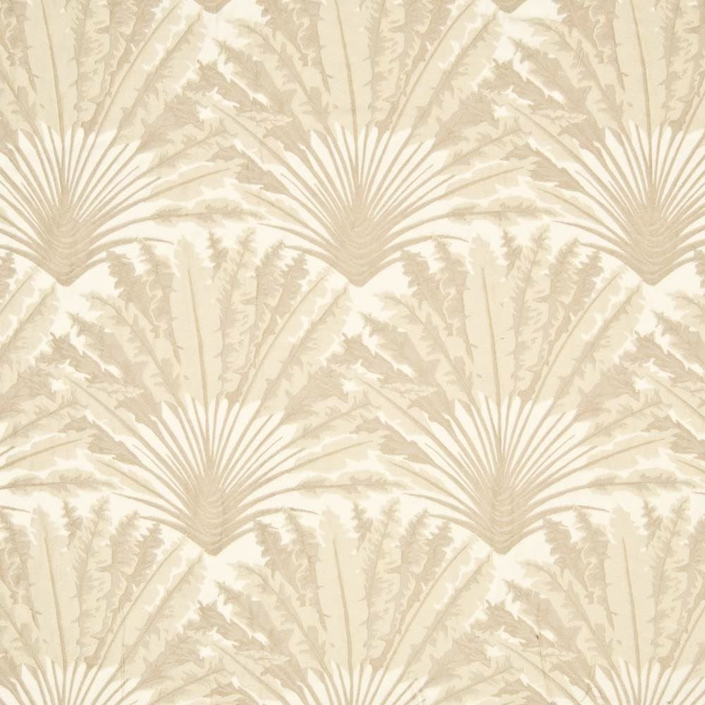 Tropicana Io Flax by Kasmir Fabric 1395 100% High UV Polyester USA 30,000 Wyzenbeek Double Rubs Horizontal: 14 2/8 inches and Vertical: 27 inches 53 - Fabric Carolina -
