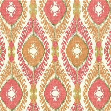 Tucumcari Coral Reef by Kasmir Fabric 5079 55% Linen 45% Rayon USA 9,000 Wyzenbeek Double Rubs H: 13 6/8 inches, V: 27 inches 54 - Fabric Carolina - Kasmir