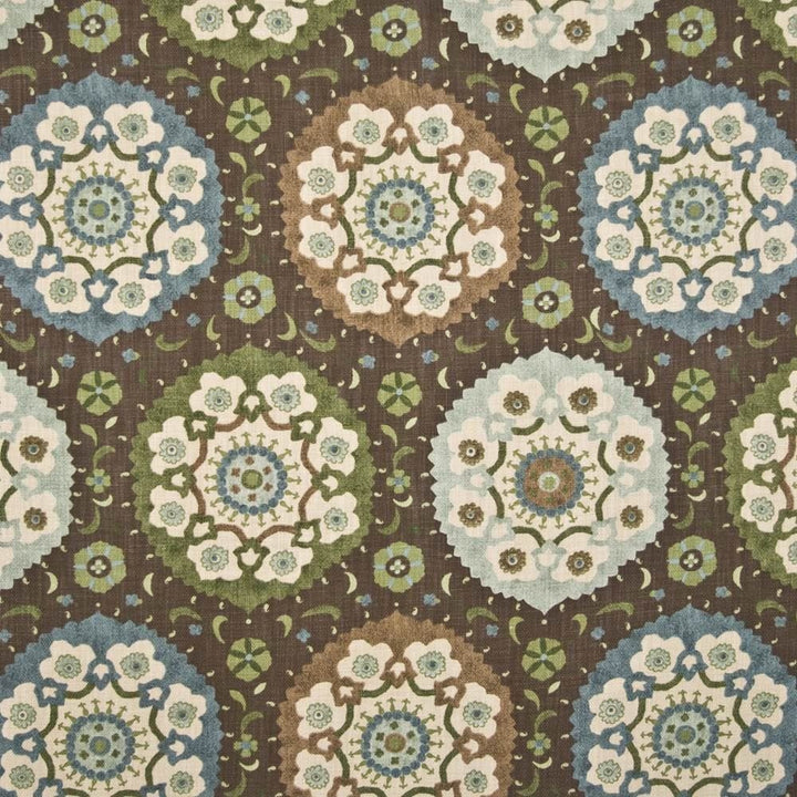 Tudor Rose Chocolate by Kasmir Fabric 1390 100% Cotton
 USA 9,000 Wyzenbeek Double Rubs Horizontal: 27 inches and Vertical: 25 2/8 inches 54 - Fabric Carolina -