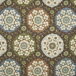 Tudor Rose Chocolate by Kasmir Fabric