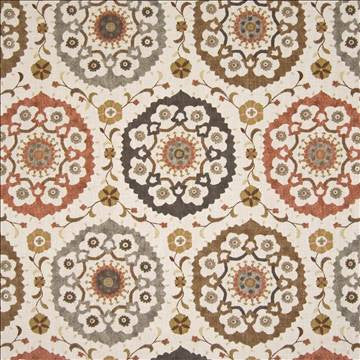 Tudor Rose Linen Spice by Kasmir Fabric 1389 100% Cotton USA 9,000 Wyzenbeek Double Rubs H: 27 inches, V: 25 2/8 inches 54 - 55 - Fabric Carolina - Kasmir