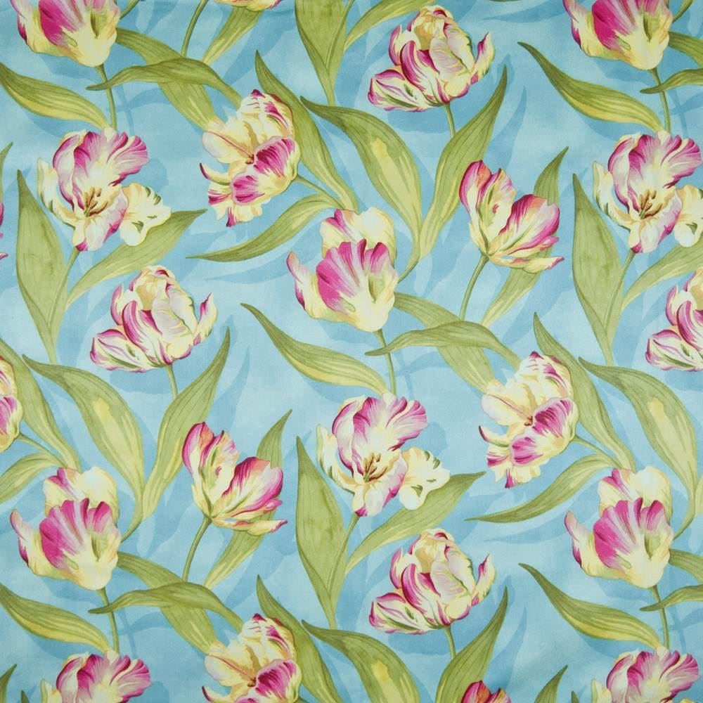 Tulip Time Horizon by Kasmir Fabric 1388 100% Cotton
 PERU </p><p>Repeat: Horizontal: 13 4/8 inches and Vertical: 25 2/8 inches 54 - Fabric Carolina -