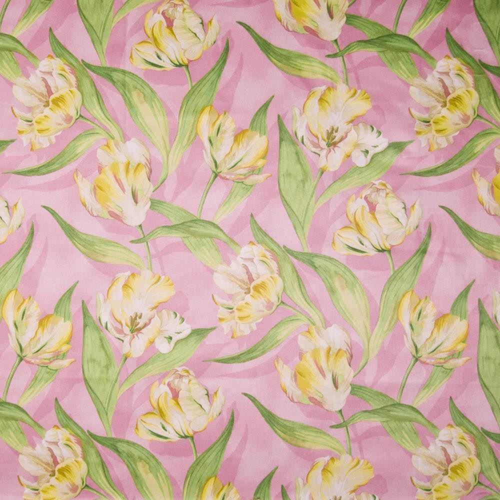 Tulip Time Sorbet  by Kasmir Fabric See sample 100% Cotton
 PERU 42,000 Wyzenbeek Double Rubs </p><p>Repeat: Horizontal: 13 4/8 inches and Vertical: 25 2/8 inches 54  - Fabric Carolina -