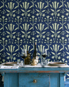 TULIPAN Indigo Wallpaper (WP30034) by Mind The Gap