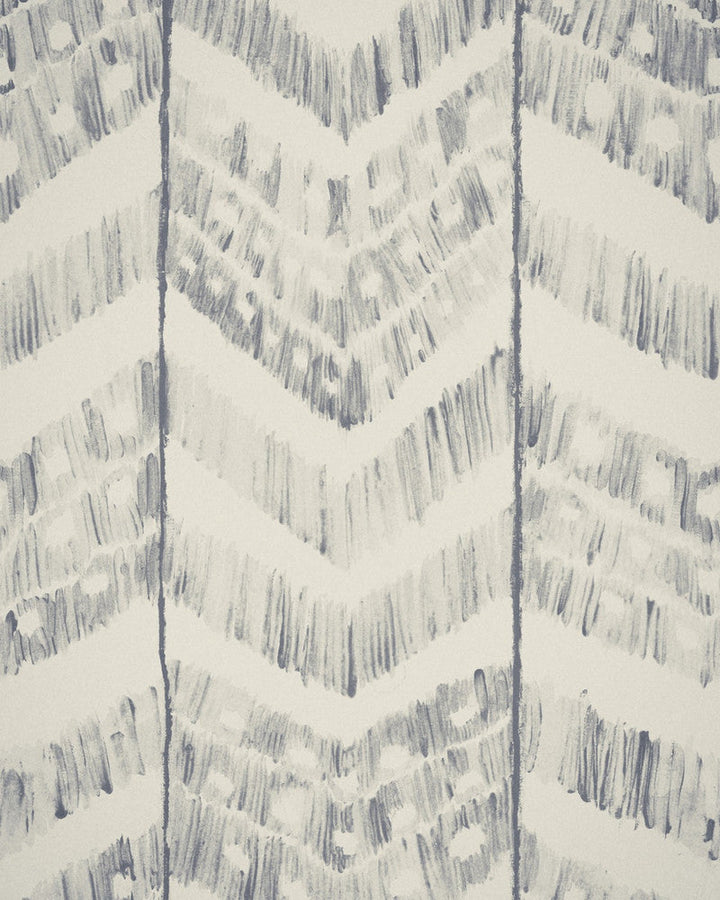 Turkish Ikat Neutral Wallpaper by Mind the Gap Designer Wallpaper SUNDANCE VILLA Satin Matte Made in Europe Paste the wall 1 roll x 20.5 x 10.9 yards - Swanky Fabrics -