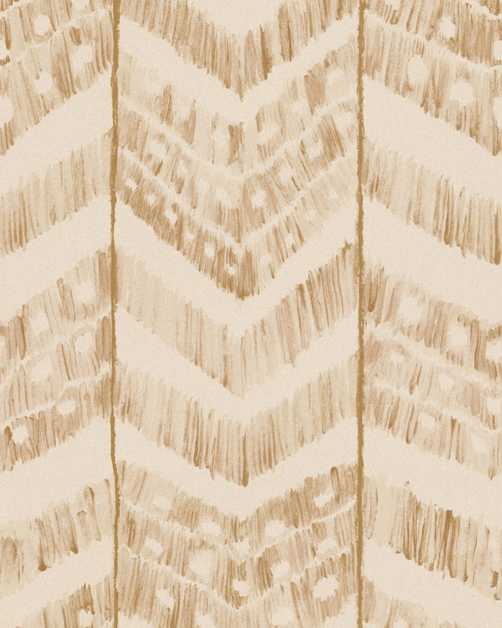 Turkish Ikat Taupe Wallpaper by Mind the Gap Designer Wallpaper SUNDANCE VILLA Satin Matte Made in Europe Paste the wall 1 roll x 20.5 x 10.9 yards - Swanky Fabrics -