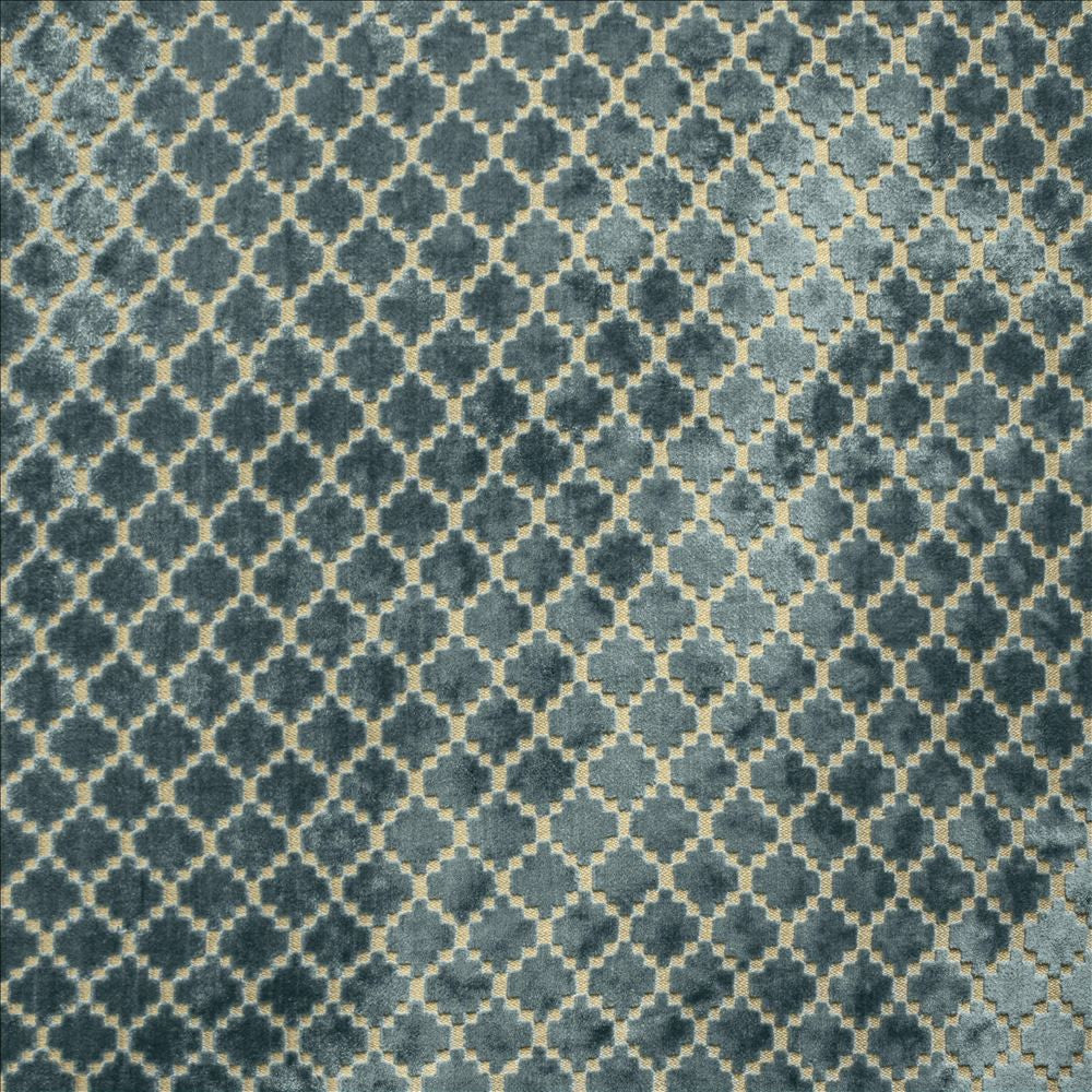 Turnpike Ocean by Kasmir Fabric 5145 57% Viscose 43% Polyester CHINA 24,000 Wyzenbeek Double Rubs Horizontal: 1 2/8 inches and Vertical: 1 5/8 inches 55 - Fabric Carolina -