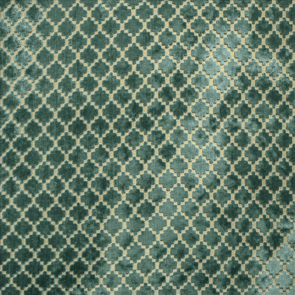 Turnpike Turquoise by Kasmir Fabric 5145 57% Viscose 43% Polyester CHINA 24,000 Wyzenbeek Double Rubs Horizontal: 1 2/8 inches and Vertical: 1 5/8 inches 55 - Fabric Carolina -