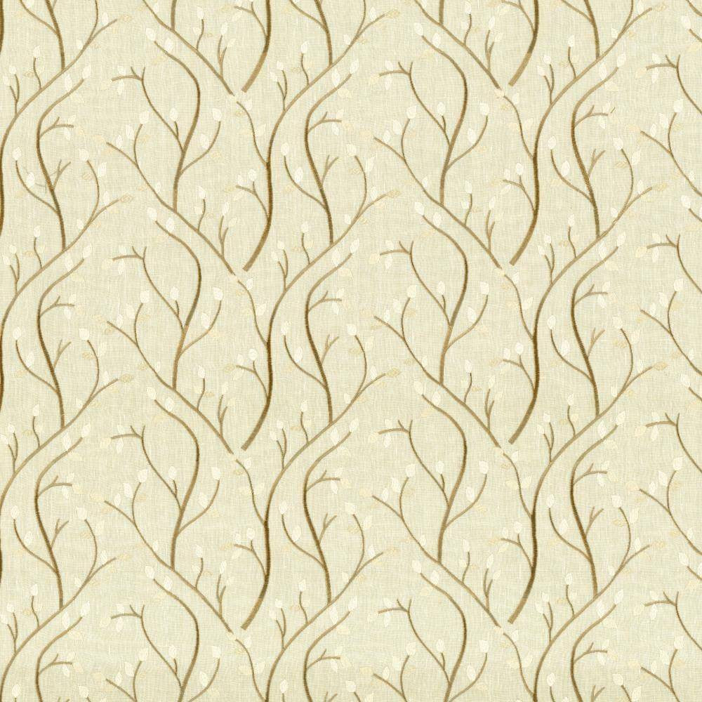 Tuscan Vine Champagne by Kasmir Fabric 1443 INDIA Not Tested H: 13 2/8 inches, V:9 inches 55 - Fabric Carolina - Kasmir