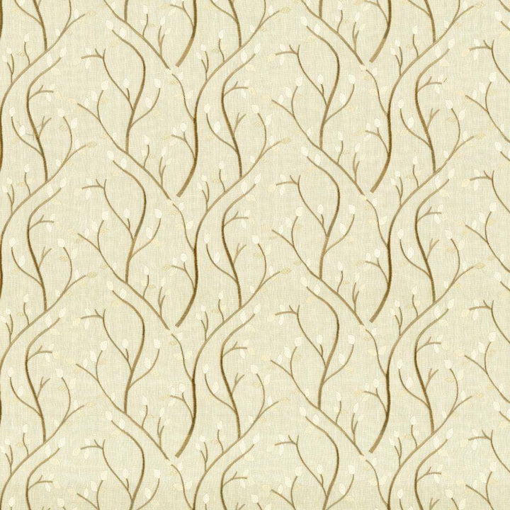Tuscan Vine Champagne by Kasmir Fabric 1443 INDIA Not Tested H: 13 2/8 inches, V:9 inches 55 - Fabric Carolina - Kasmir