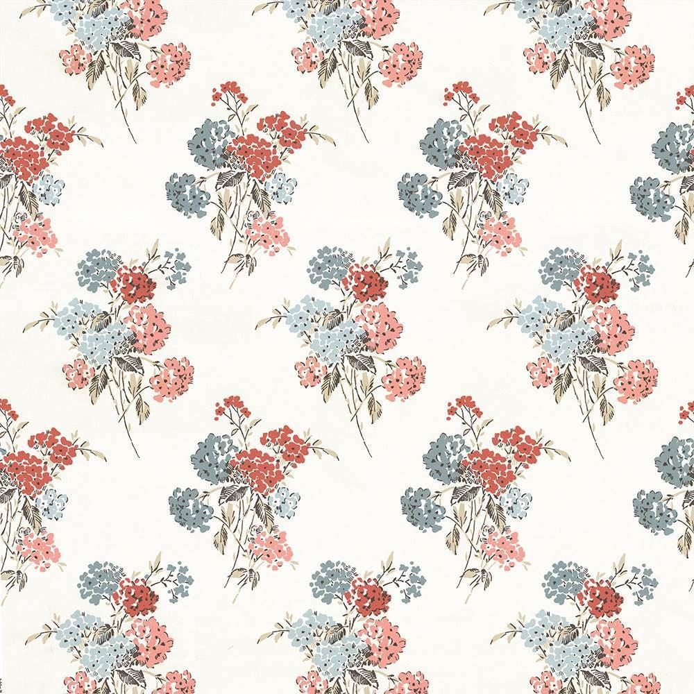 Tussy Mussy Coral by Kasmir Fabric 1425 100% Cotton
 TURKEY Not Tested </p><p>Repeat: Horizontal: 18 1/8 inches and Vertical: 25 2/8 inches 55 - Fabric Carolina -