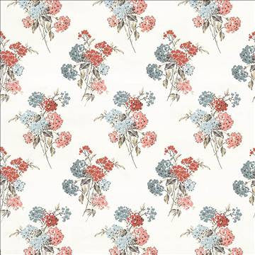 Tussy Mussy Coral by Kasmir Fabric 1425 100% Cotton TURKEY Not Tested H: 18 1/8 inches, V: 25 2/8 inches 55 - Fabric Carolina - Kasmir