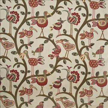 Tweet Tweet Sunrise by Kasmir Fabric 1397 59% Rayon 41% Polyester CHINA 30,000 Wyzenbeek Double Rubs H: 28 4/8 inches, V: 27 inches 58 - 59 - Fabric Carolina - Kasmir
