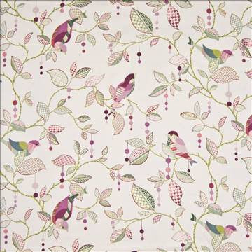 Tweeter Berry by Kasmir Fabric 1389 100% Cotton USA 15,000 Wyzenbeek Double Rubs H: 27 inches, V: 25 2/8 inches 54 - Fabric Carolina - Kasmir