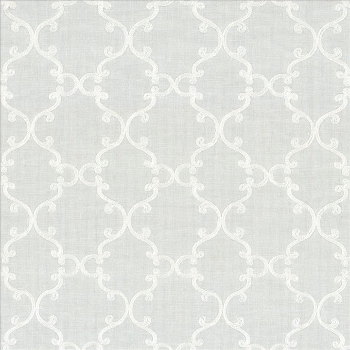 Twirl White by Kasmir Fabric 5108 100% Polyester
 CHINA </p><p>Repeat: Horizontal: 6 inches and Vertical: 6 inches 56 - 60 - Fabric Carolina -