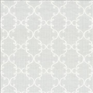 Twirl White by Kasmir Fabric 5108 100% Polyester CHINA Not Tested H: 6 inches, V: 6 inches 58 - 60 - Fabric Carolina - Kasmir