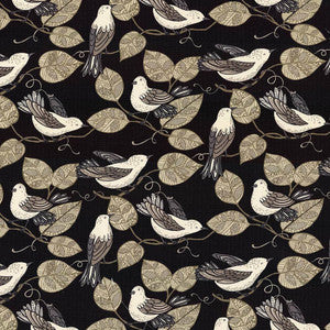 Twitter Black by Kasmir Fabric
