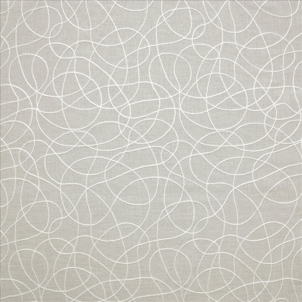 Tyro White by Kasmir Fabric 5157 100% Polyester CHINA Not Tested Horizontal: 11 4/8 inches and Vertical: 9 inches 118 - Fabric Carolina -
