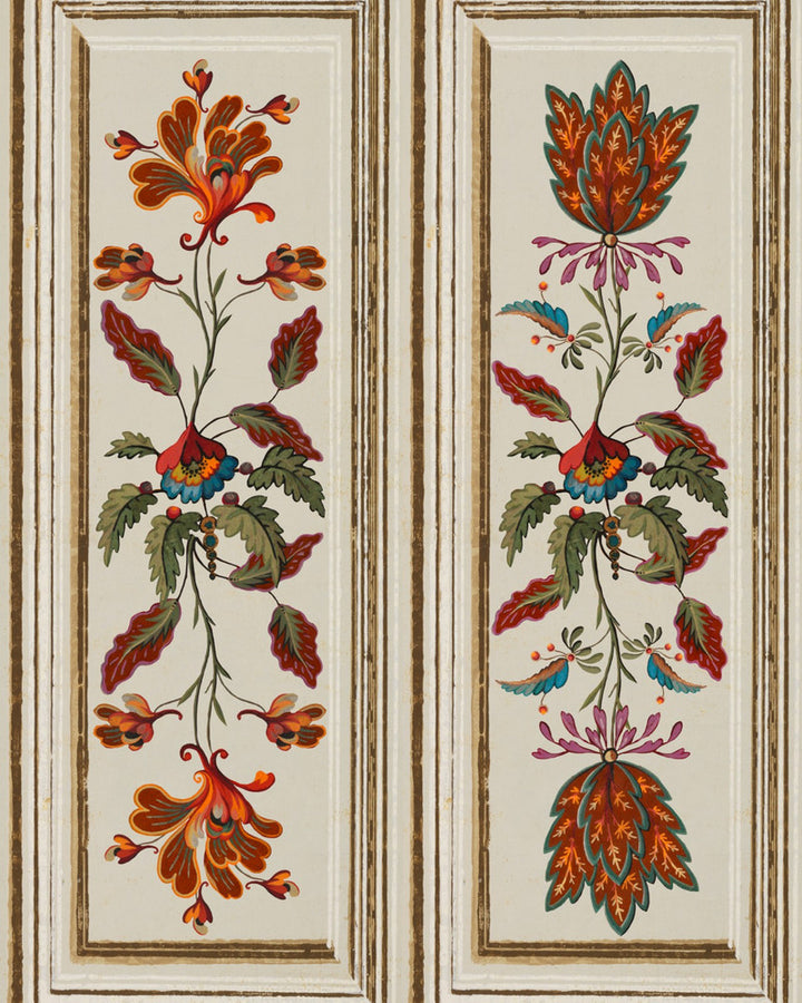 TYROLEAN PANEL Taupe Wallpaper (WP20698) by Mind The Gap | WP20698 | TYROL APRES-SKI HOME COLLECTION | 3 rolls x 20.5 x 118.1 in | 0.52m / 20.5in | 3m / 118in | 4.65mp | 72cm / 28.4in | Blue, Green, Red, Taupe | Textured Matte | Paste the wall | 3-rolls in a box | Fabric Carolina | https://www.fabriccarolina.com/