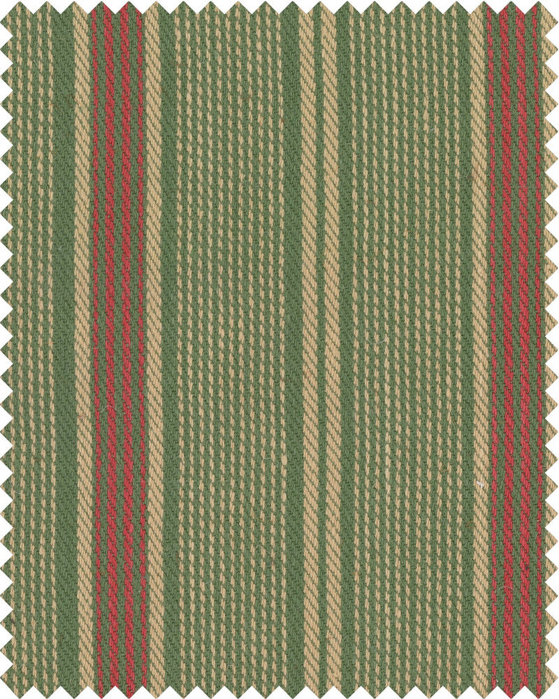 TYROLEAN STRIPES Woven Fabric (FB00107) by Mind The Gap | FB00107 | TYROL APRES-SKI HOME COLLECTION | Green, Red, Taupe | Fabric Carolina | https://www.fabriccarolina.com/
