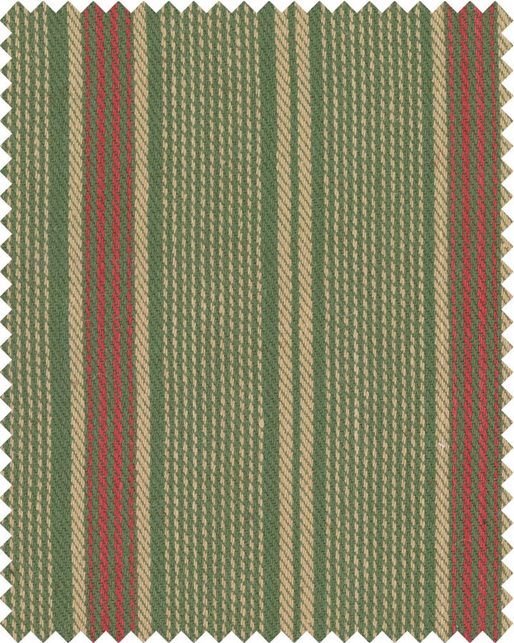 TYROLEAN STRIPES Woven Fabric (FB00107) by Mind The Gap | FB00107 | TYROL APRES-SKI HOME COLLECTION | Green, Red, Taupe | Fabric Carolina | https://www.fabriccarolina.com/